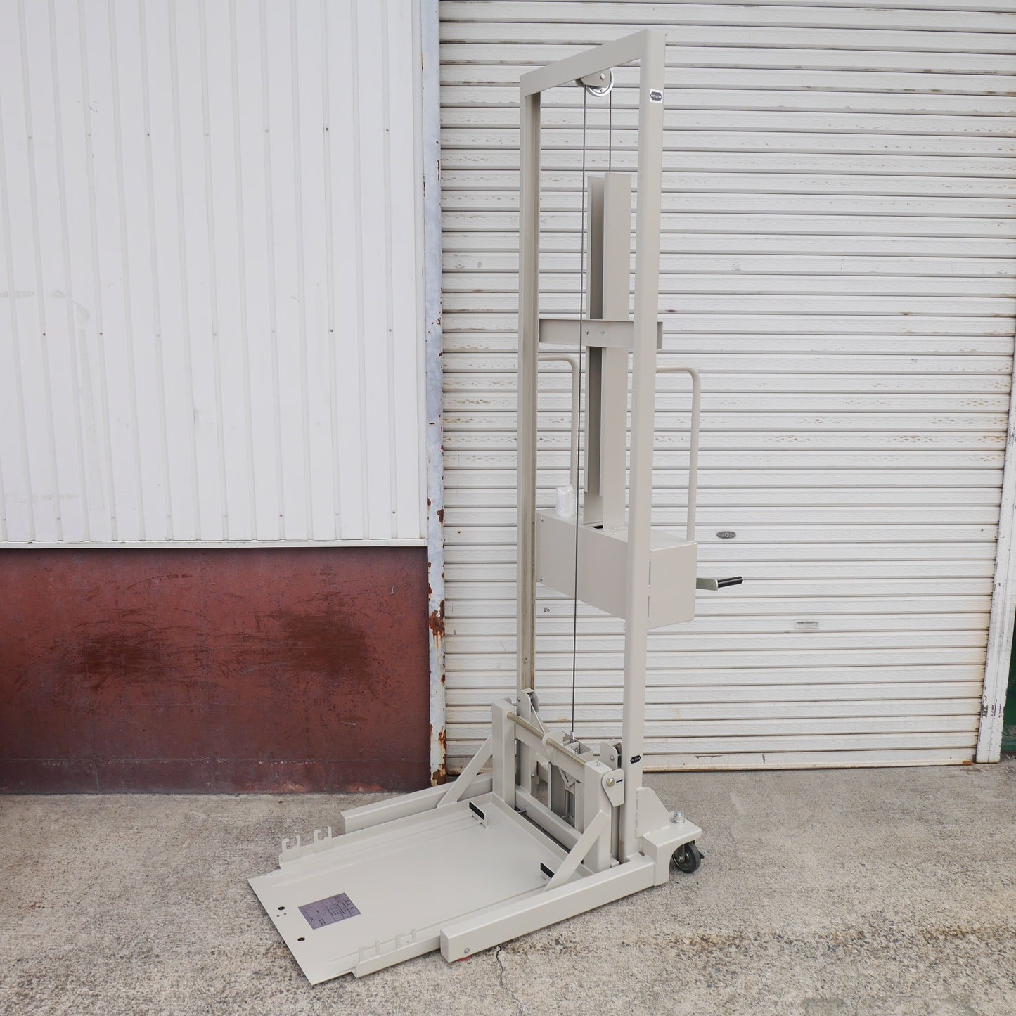 【岐阜発 直接引取限定】美品☆三菱電機 中立電機 リフター F-2C 2300mm 最大積載量 150kg 2019年製 手動 リフト ハンド リフト☆