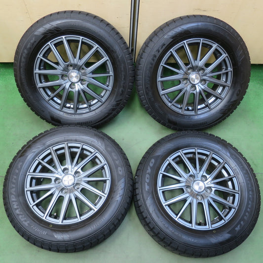 バリ溝！22年！9.5分以上★スタッドレス 215/65R16 トーヨー ウインター トランパス TX PREDICT 社外 アルミ 16インチ PCD114.3/5H★6051005イス
