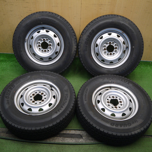 バリ溝！24年！9.5分以上◎スタッドレス 165/80R13 90/88N ヨコハマ アイスガード iG91 スチール ホイール 13インチ PCD100 110 114.3/4H マルチ◎6090405Hス