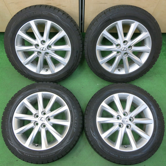 *送料無料* バリ溝！キレイ！8.5分★レクサス CT200h 純正 205/55R16 スタッドレス ダンロップ ウインターマックス WM01 PCD100/5H★4051004イス