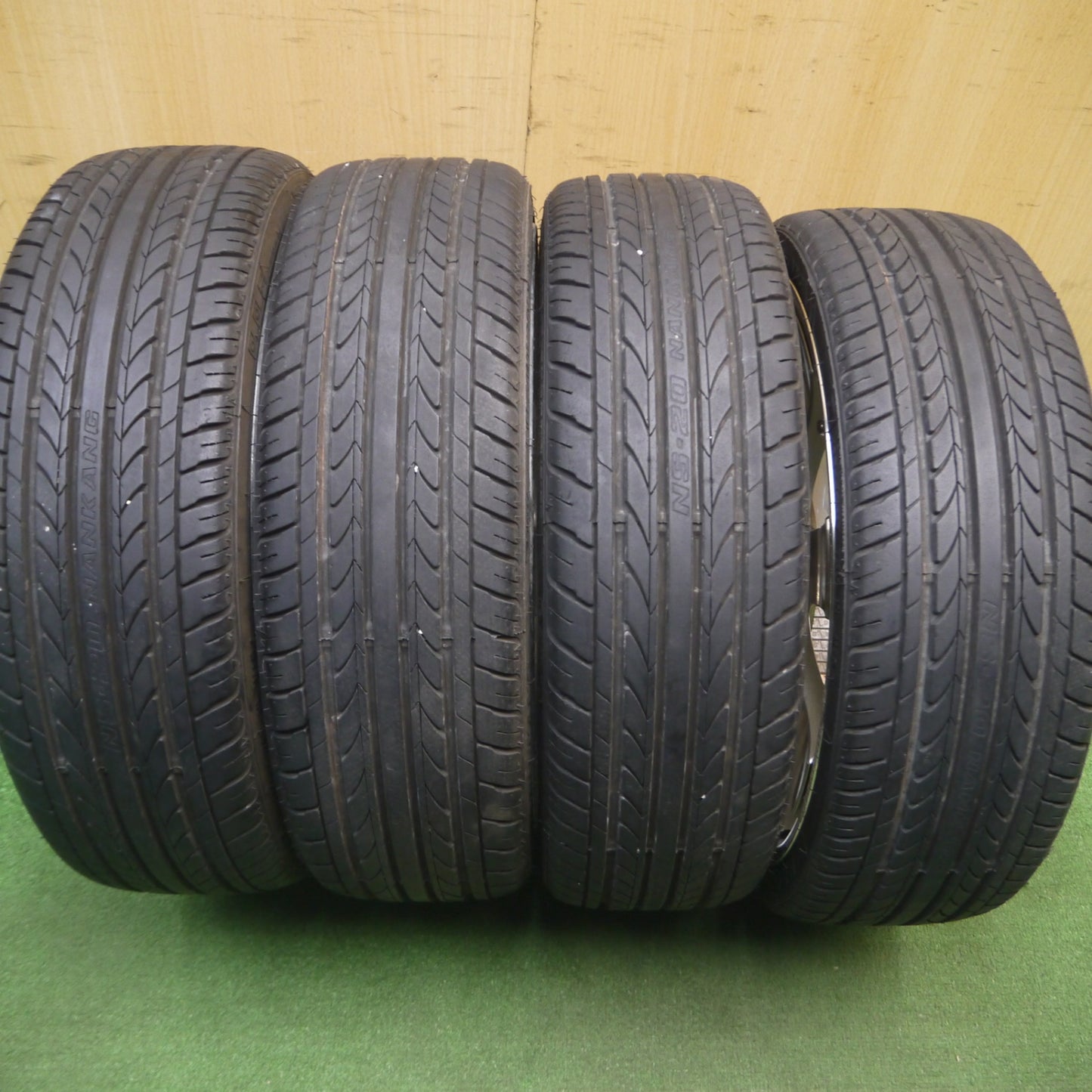 [送料無料] バリ溝！8.5分★165/40R17 ナンカン NOBLE SPORT NS-20 LimiX LINEA LL-02 リミックスリネア 17インチ PCD100/4H★5021001Hノ