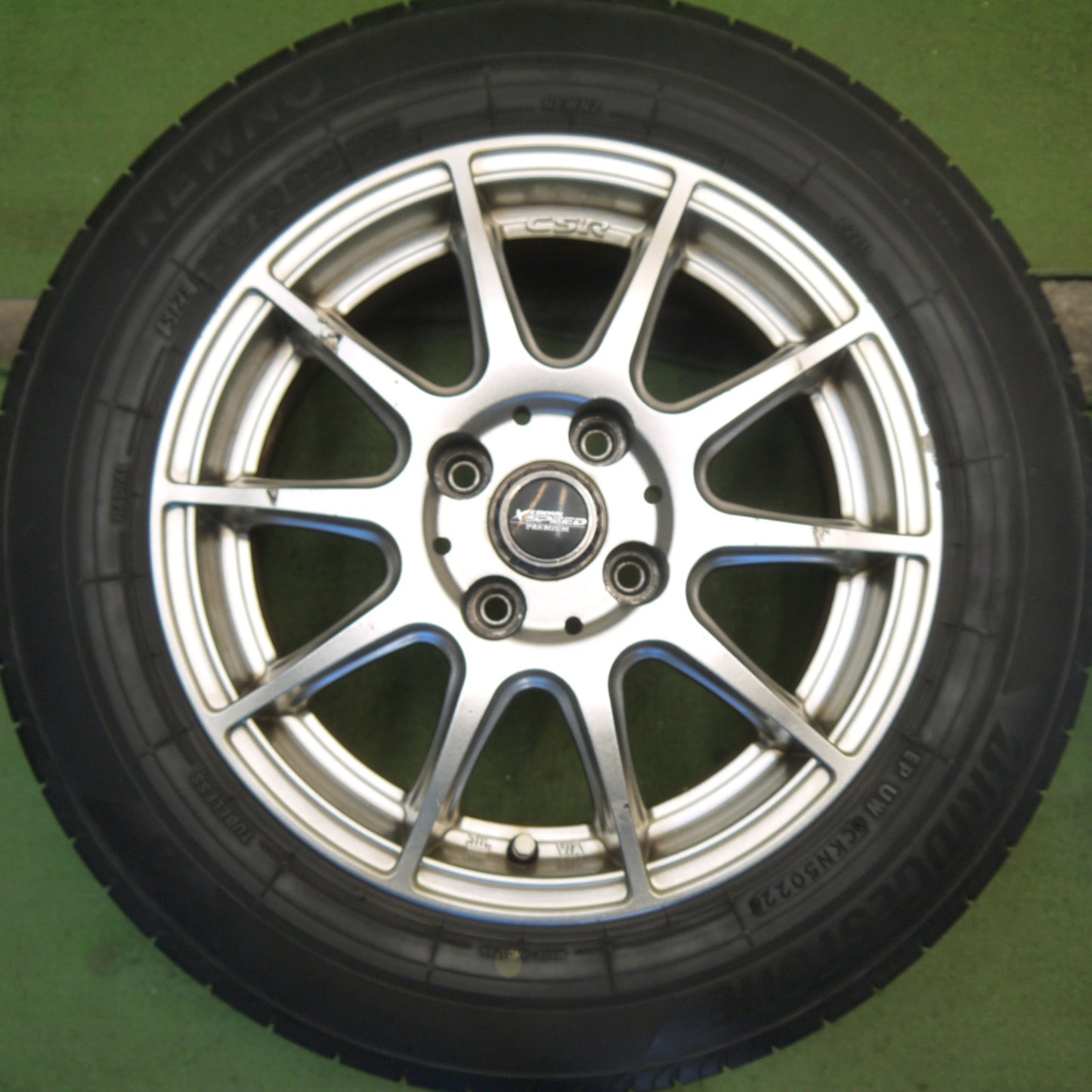 バリ溝！22年！8.5分◎165/70R14 ブリヂストン NEWNO X CROSS SPEED PREMIUM クロススピード ニューノ 14インチ PCD100/4H◎6080704Hノ