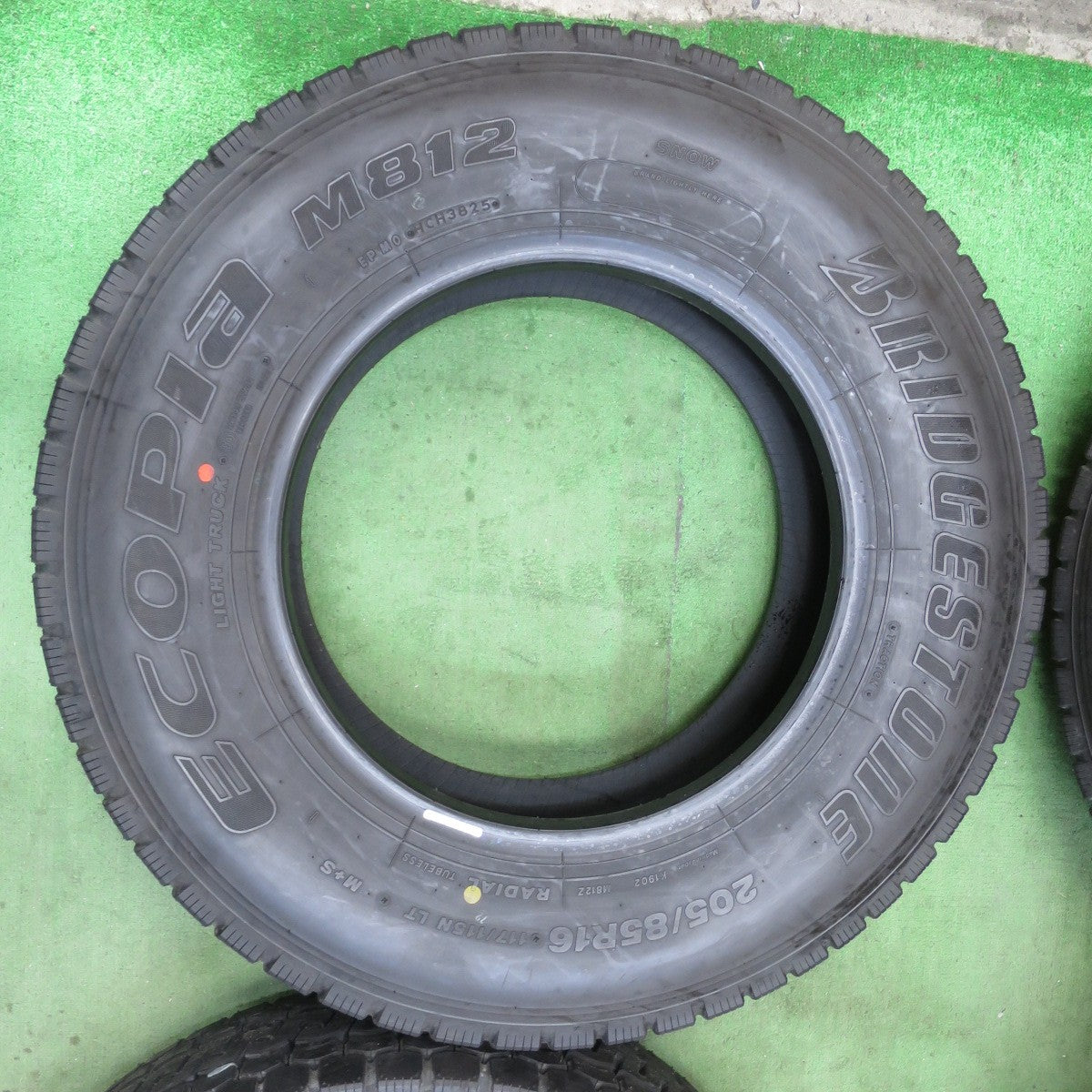 ほぼ未使用！25年！6本★トラック バス タイヤ 205/85R16 117/115N ブリヂストン エコピア M812 ミックス オールシーズン 16インチ★6013106イスタ