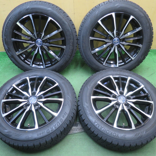 バリ溝！23年！キレイ！9.5分以上★スタッドレス 195/60R17 ヨコハマ アイスガード iG60 SMACK ENKEI スマック エンケイ 17インチ PCD114.3/5H★5100103NJス