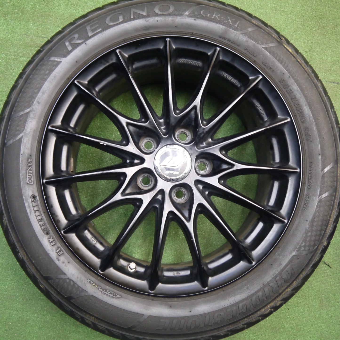 4本価格★ボルボ 等 WORK IMPORT LABEL IL-1F5NMBL 205/55R16 ブリヂストン レグノ GR-XI ワーク インポート レーベル 16インチ PCD108/5H★6011307Hノ