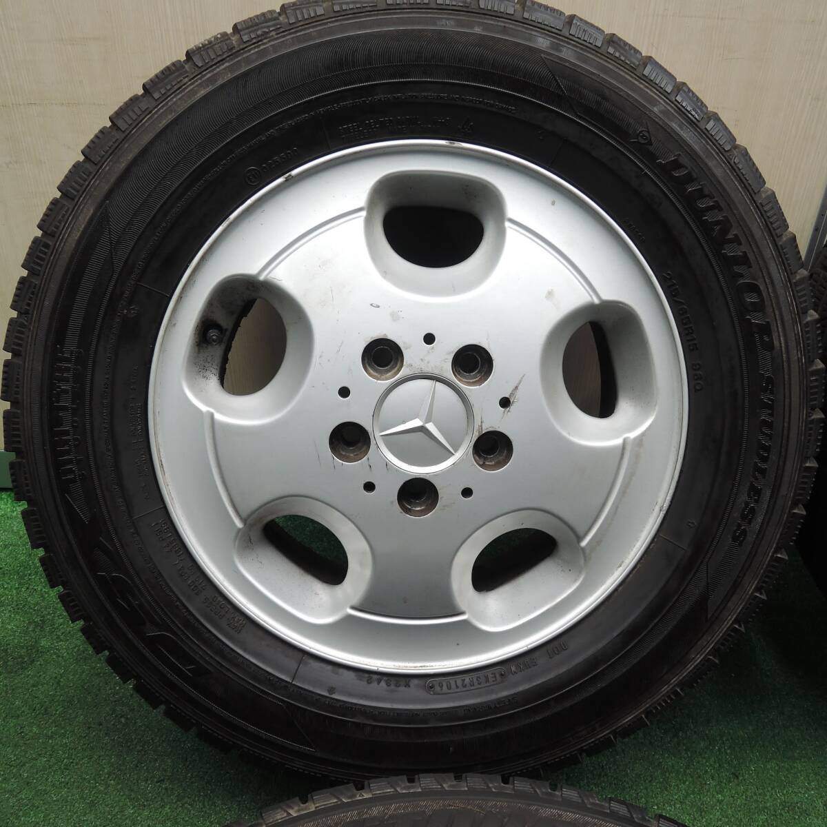 4本価格★ベンツ Vクラス W638 純正 215/65R15 スタッドレス ブリヂストン ブリザック REVO1 PCD114.3/5H★3110806TNス