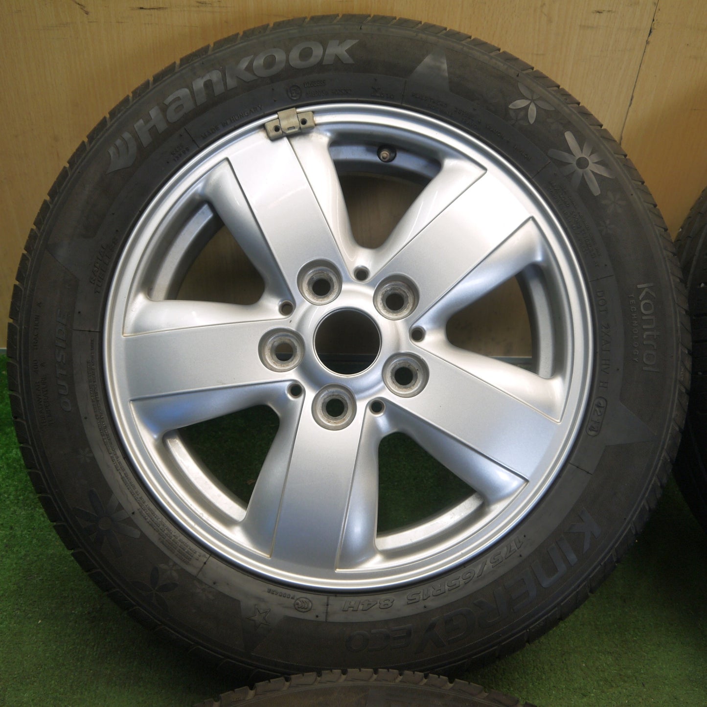 4本価格★MINI ミニ クーパー F56 純正 ヘリ スポーク 492 175/65R15 ハンコック キナジー エコ 15インチ PCD112/5H★6053105KKノ
