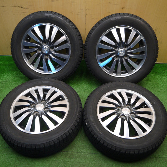 バリ溝！23年！9.5分以上★三菱 デリカ D:2 スズキ ソリオ 純正 165/65R14 スタッドレス ブリヂストン アイスパートナー2 D2 14インチ PCD100/4H★5111709Hス