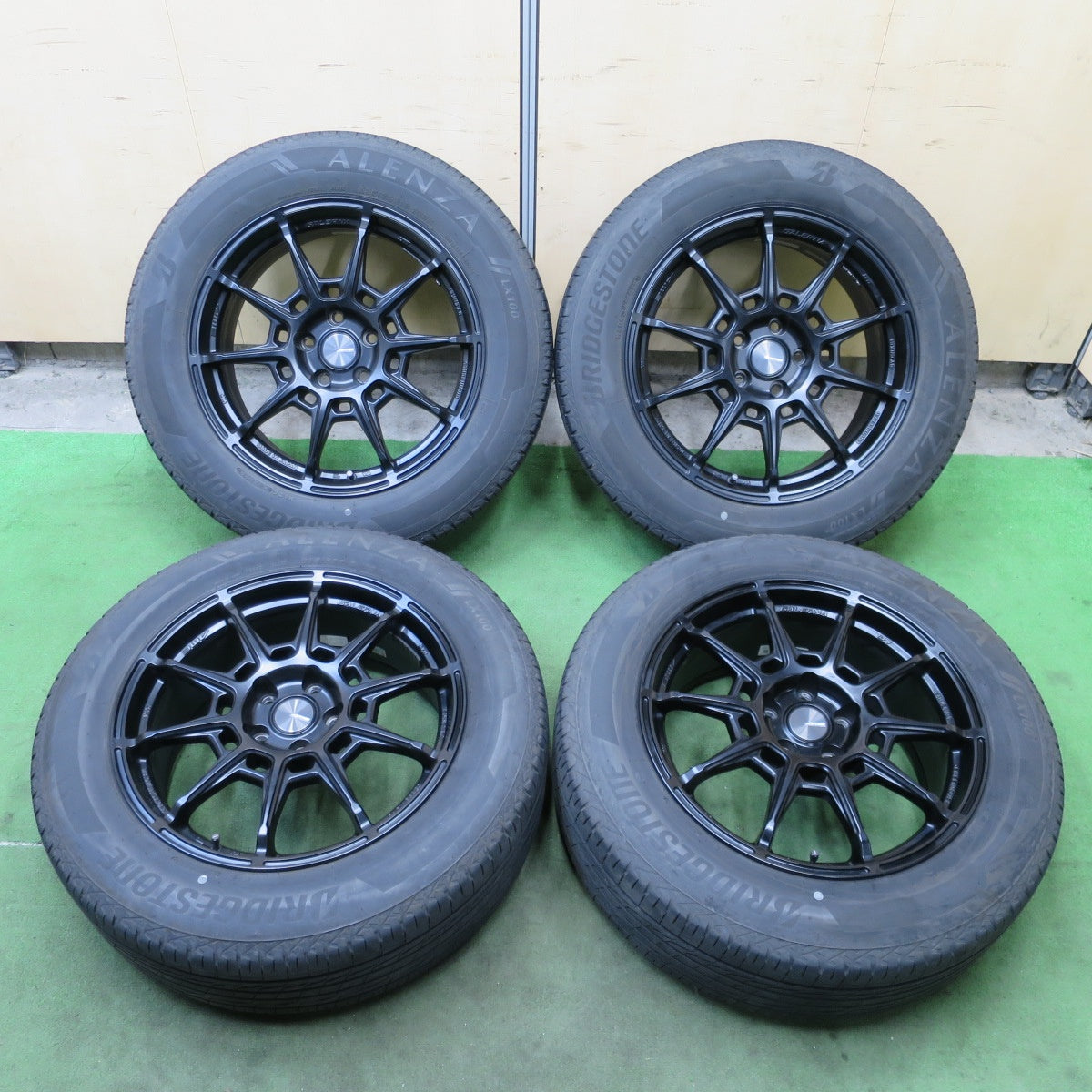 バリ溝！23年！キレイ！9分★AME GALERNA REFINO 235/60R18 ブリヂストン アレンザ LX100 ガレルナ レフィーノ 18インチ PCD114.3/5H★6041002ナノ