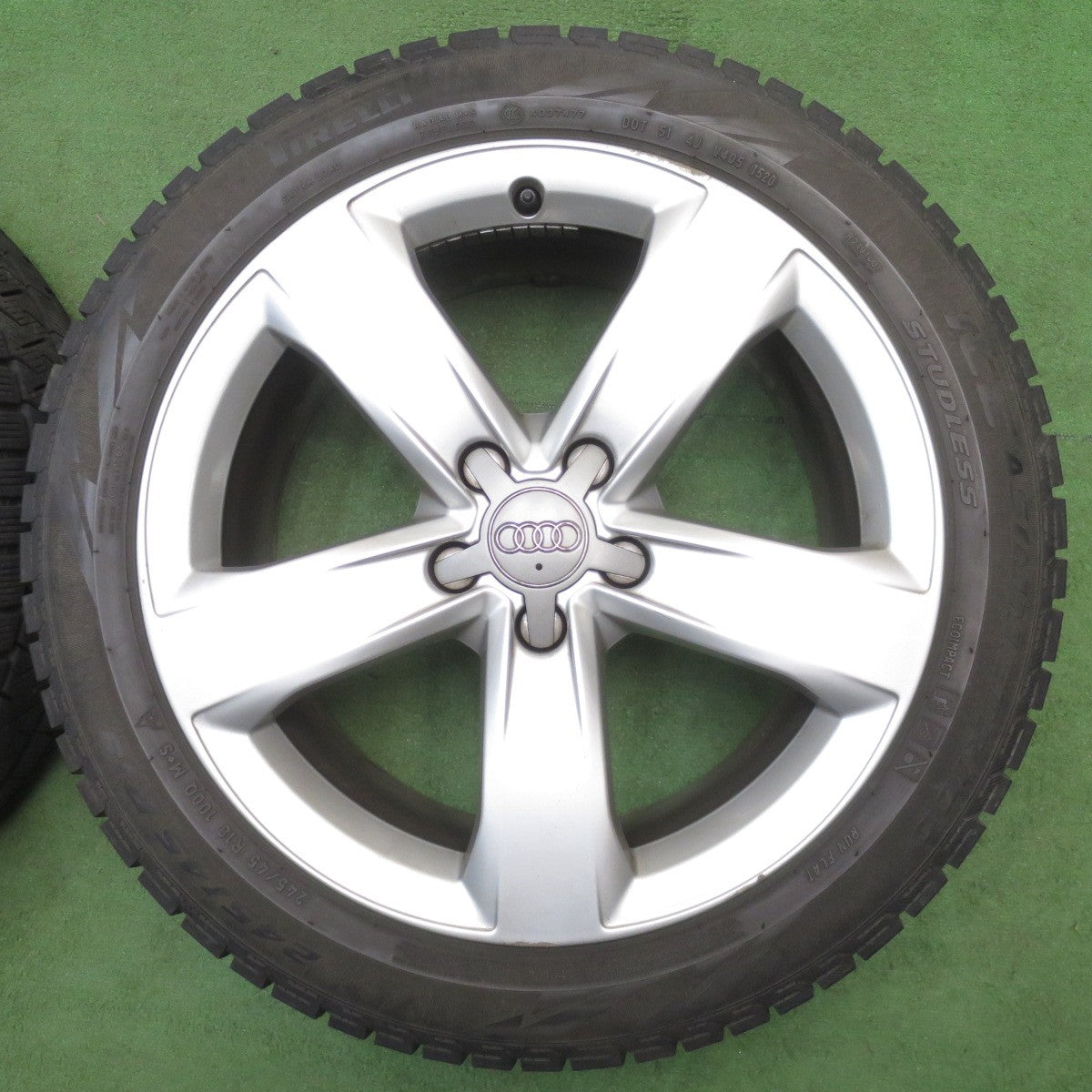 4本価格★アウディ A4 A5 A6 等 純正 245/45R18 スタッドレス ピレリ アイスアシンメトリコ 18インチ PCD112/5H★6042906NJス