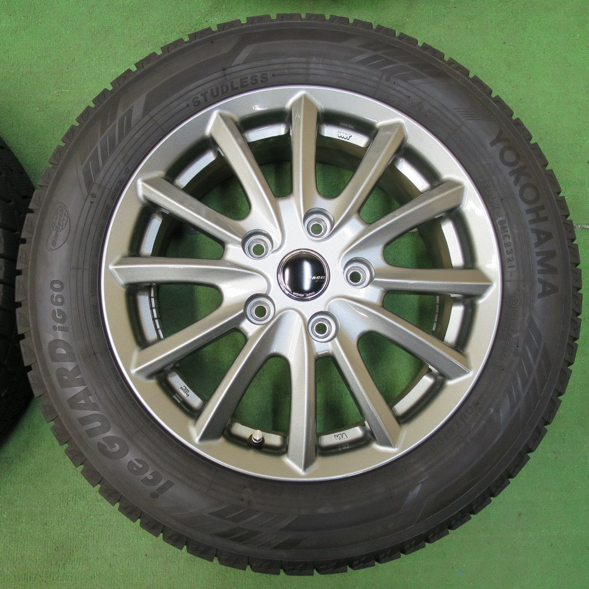 [送料無料] バリ溝！21年！キレイ！ほぼ10分★スタッドレス 185/65R15 ヨコハマ アイスガード iG60 ZACK JP-016 MONZA ザック 15インチ PCD114.3/5H★4112905イス