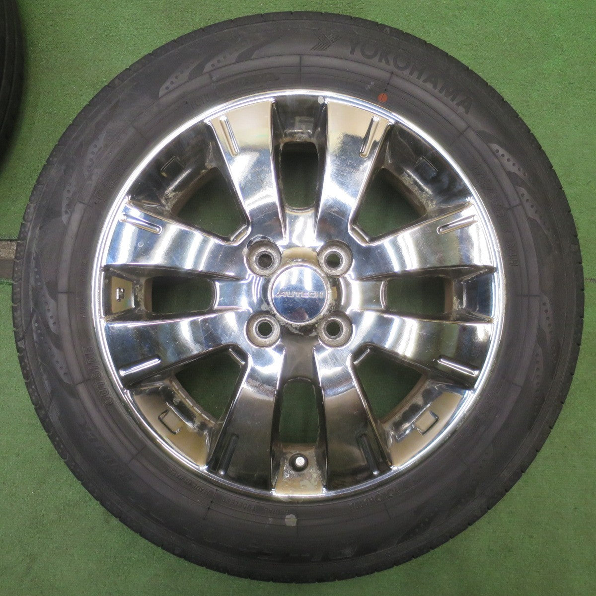 バリ溝！22年！8.5分◎日産 キューブ ライダー 純正 AUTECH 175/65R15 ヨコハマ BluEarth-RV RV03 CK オーテック 15インチ PCD100/4H◎6072903NJノ