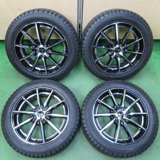 バリ溝！21年！キレイ！9.5分★レガシィ 等 225/50R17 スタッドレス ダンロップ ウインターマックス WM02 Euro-S Stream MiD 17インチ PCD100/5H★5022703イス