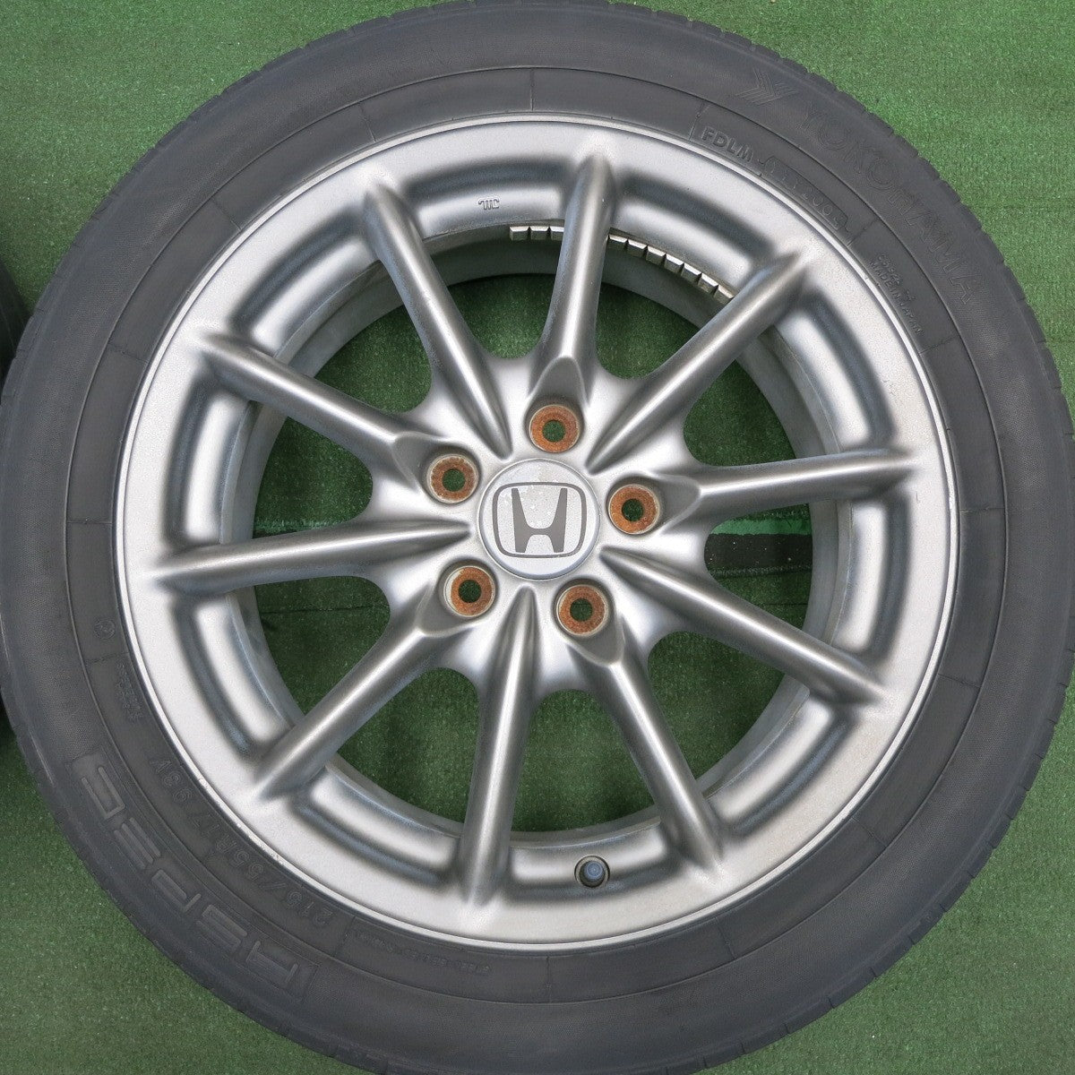 *送料無料* 4本価格★ホンダ RB オデッセイ アブソルート 純正 215/55R17 ヨコハマ ASPEC 17インチ PCD114.3/5H★4032410HAノ