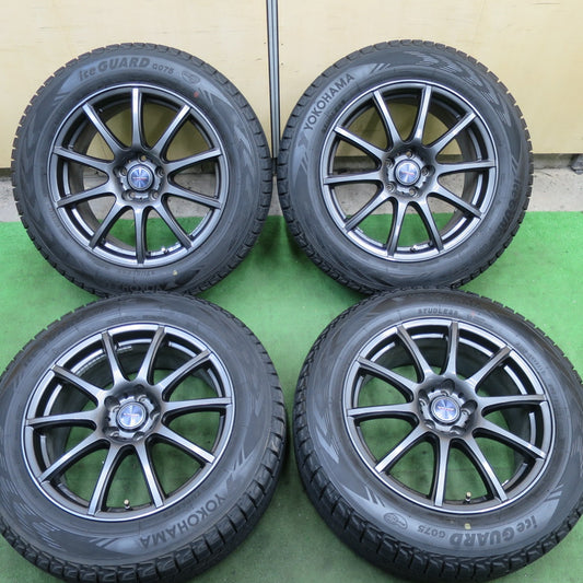 バリ溝！23年！キレイ！9.5分★スタッドレス 235/60R18 ヨコハマ アイスガード G075 VELVA CHARGE ヴェルヴァ チャージ 18インチ PCD114.3/5H★5112208TTス