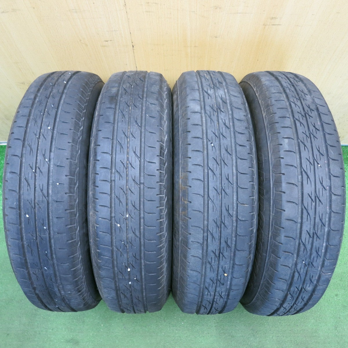 4本価格！22年◎ダイハツ ハイゼット 純正 スチール 145/80R13 ブリヂストン ネクストリー エコピア 13インチ PCD100/4H◎6082708HAノ