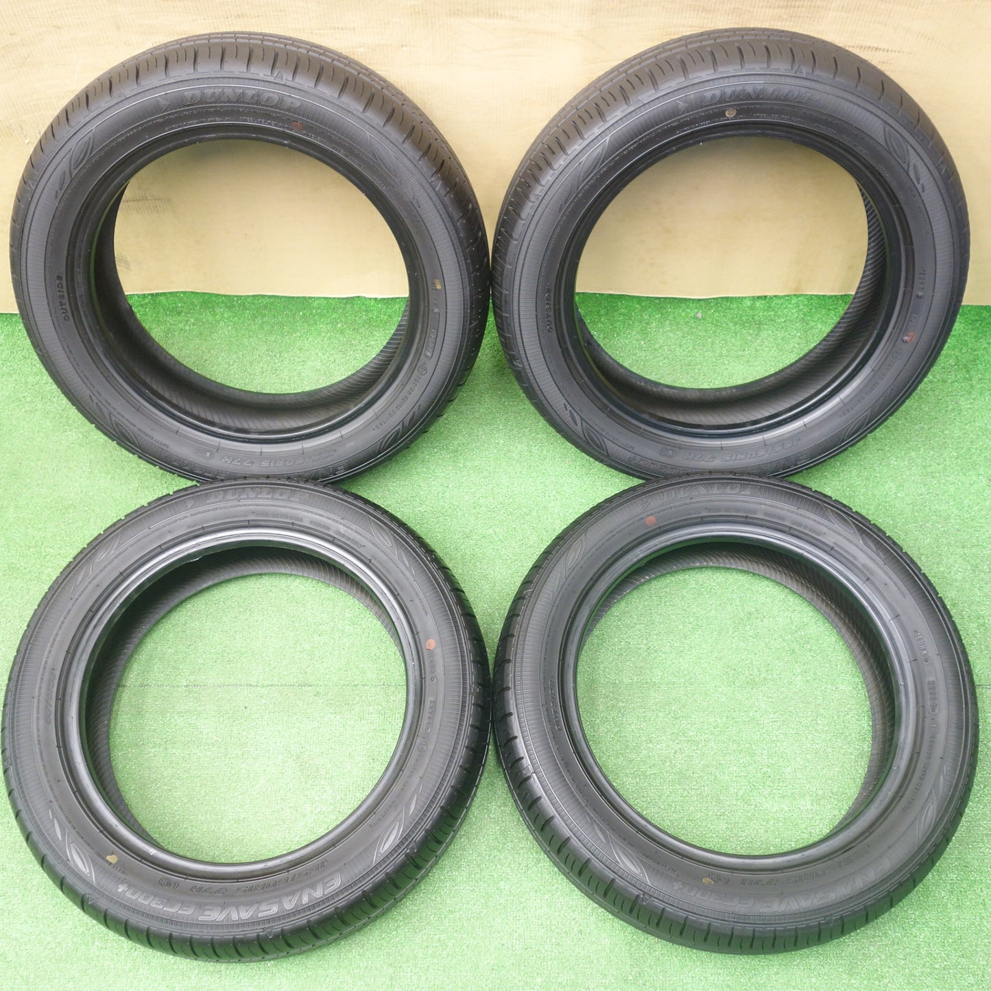 バリ溝！24年！9分★165/60R15 ダンロップ エナセーブ EC300+ タイヤ 15インチ ハスラー フレア クロスオーバー デリカ ミニ D:2 等★6021803KTノタ