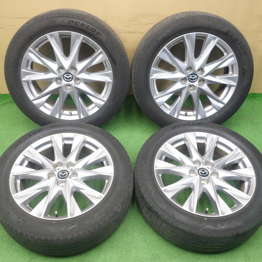 4本価格！22年★マツダ CX-8 Lパッケージ 純正 225/55R19 ダンロップ VEURO VE304 19インチ CX8 PCD114.3/5H★6040702KTノ
