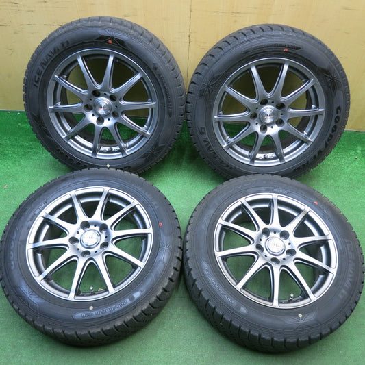 バリ溝！キレイ！9.5分以上★LOXARNY SPORT 205/60R16 スタッドレス グッドイヤー アイスナビ6 ロクサーニ スポーツ 16インチ PCD114.3/5H★6012504HAス