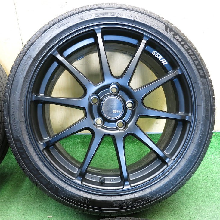 バリ溝！26年！キレイ！9.5分◎SSR GTV02 TANABE 215/45R18 ミシュラン プライマシー5 タナベ 18インチ PCD114.3/5H◎6070805Hノ