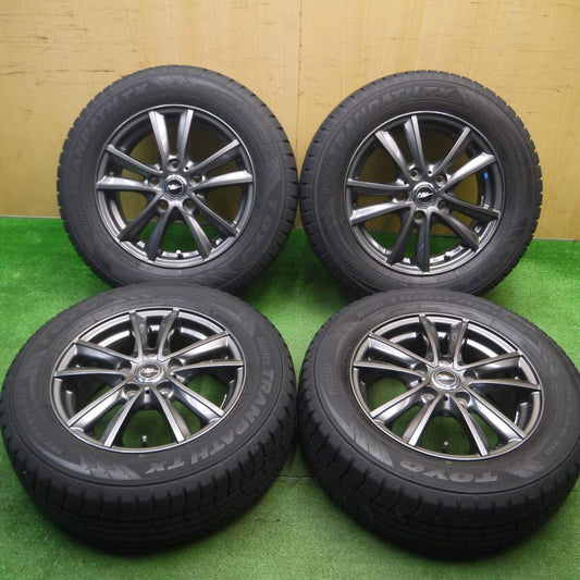 バリ溝！21年！キレイ！9分★スタッドレス 195/65R15 トーヨー ウインター トランパス TX NIRVANA NV ニルバーナ ニルヴァーナ 15インチ PCD114.3/5H★4122505Hス