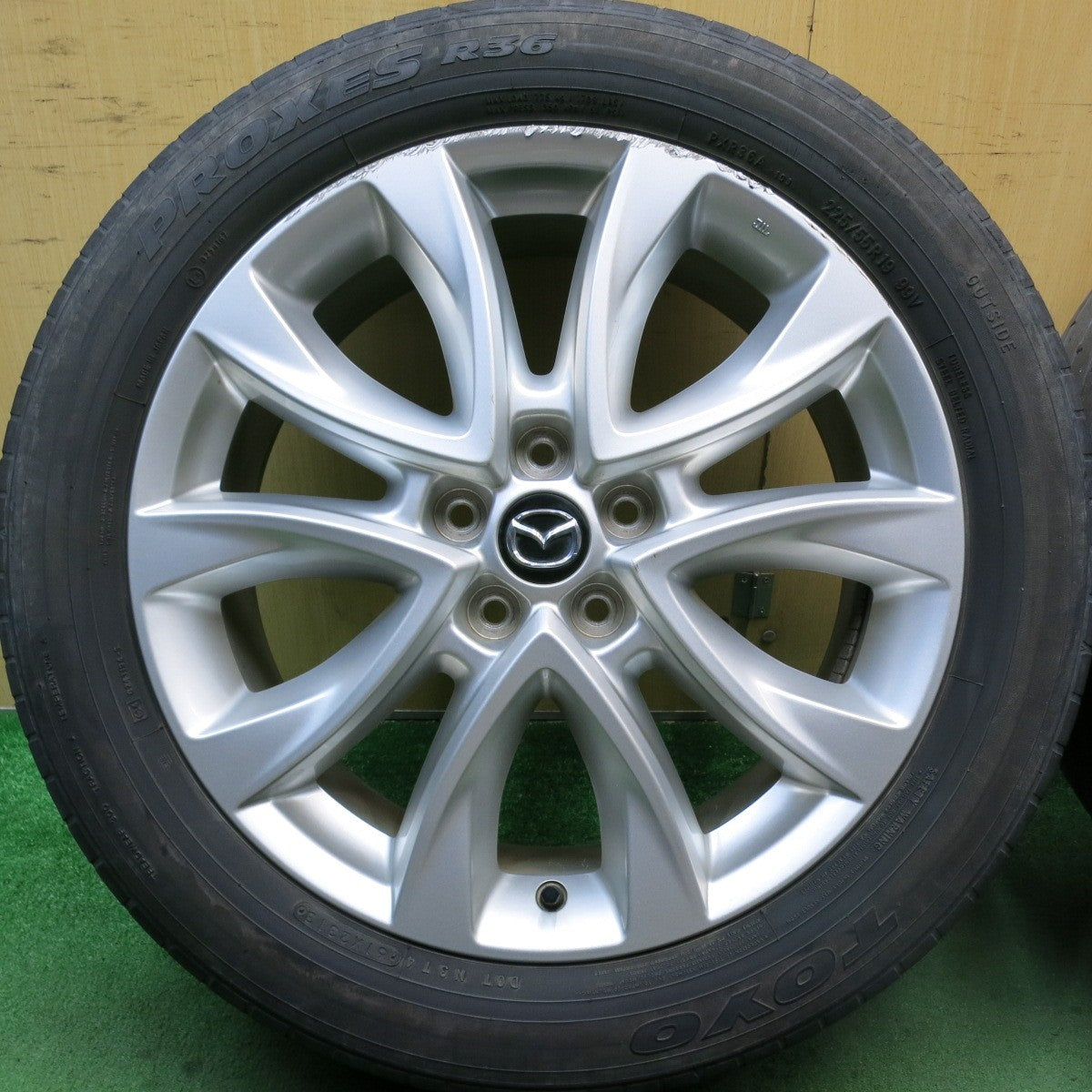 4本価格★マツダ CX-5 純正 225/55R19 トーヨー プロクセス R36 19インチ CX5 PCD114.3/5H★5072609HAノ