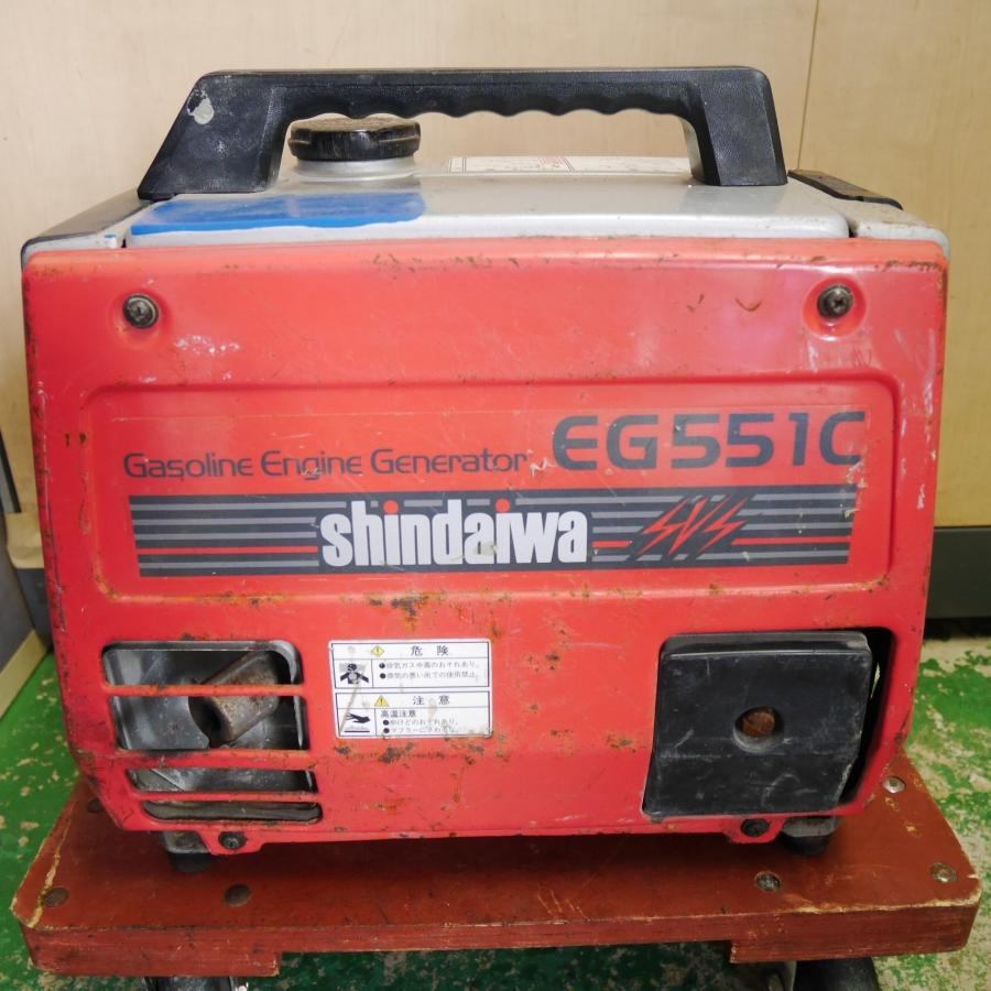 [送料無料] ジャンク☆新ダイワ ポータブル 発電機 EG551C ガソリン エンジン 100V 50Hz/60Hz☆
