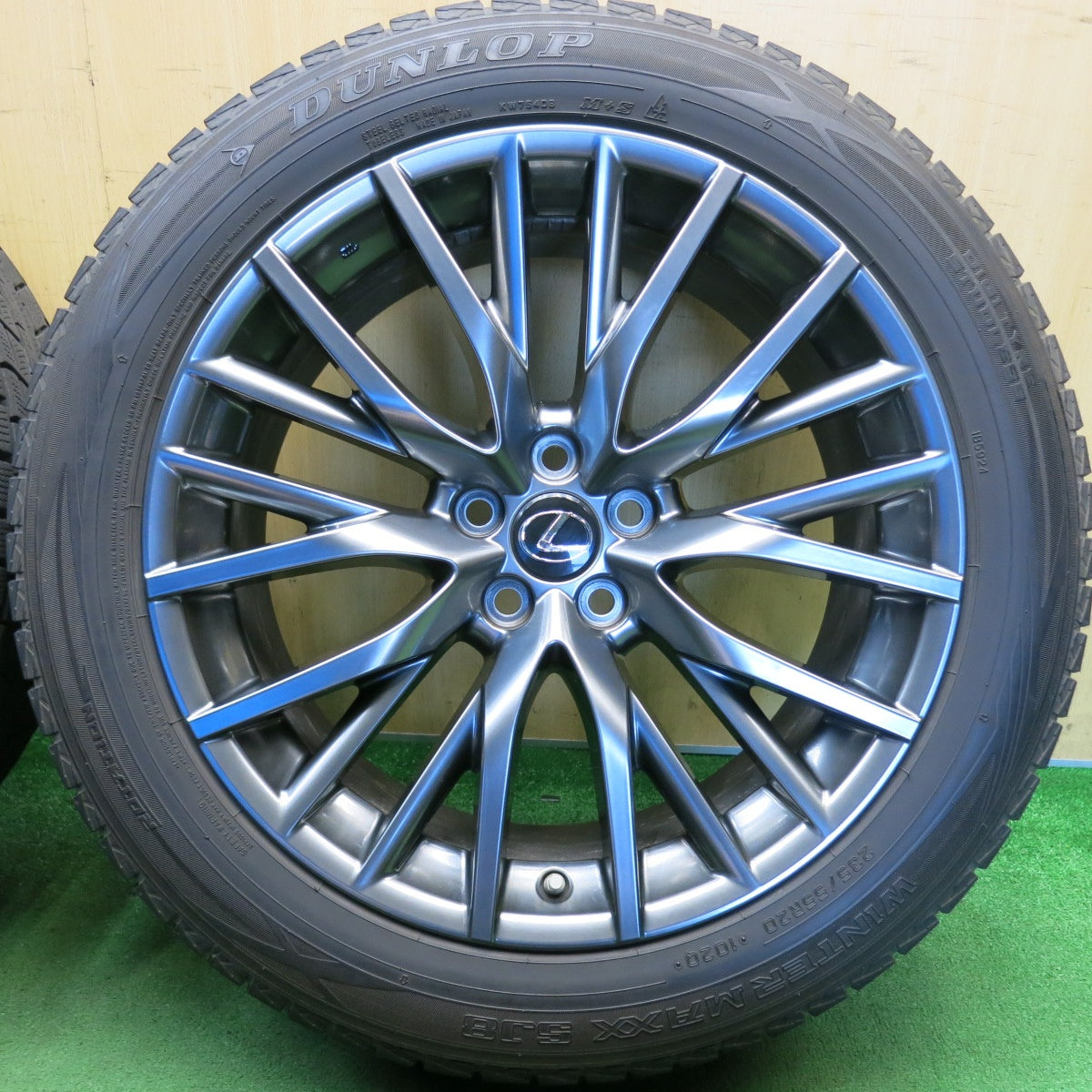 4本価格◎レクサス RX Fスポーツ 純正 235/55R20 スタッドレス ダンロップ ウインターマックス SJ8 20インチ PCD114.3/5H◎6071902HAス