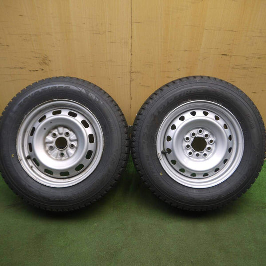 タイヤほぼ未使用！22年★スタッドレス 185/70R14 トーヨー オブザーブ GIZ2 スチール PCD100/5H 114.3/5H マルチ★4032212Hス