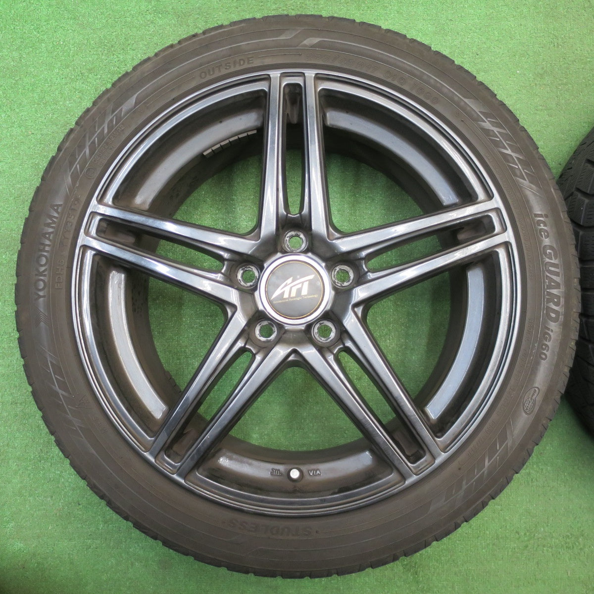 4本価格★ベンツ 等 AFT ZINC 225/45R17 スタッドレス ヨコハマ アイスガード iG60 17インチ ザンク PCD112/5H★6013003NJス