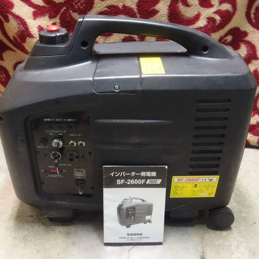 [送料無料] ☆アイネット ガソリン インバーター 発電機 2600W 100V SF-2600F ai-NET 非常用 災害 ジャンク☆
