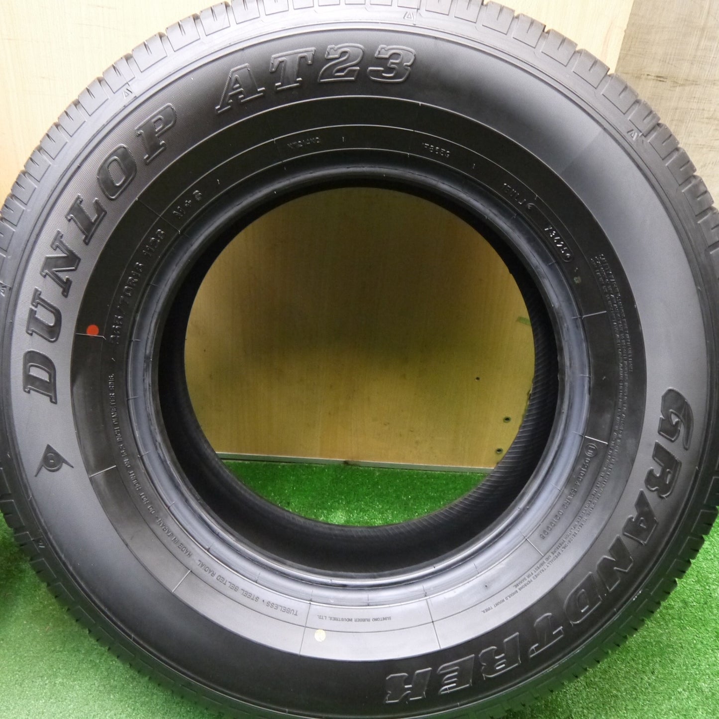 新車外し！25年！5本★265/70R16 ダンロップ AT23 グラントレック 16インチ タイヤ パジェロ プラド ランクル 70 等★5121902Hノタ