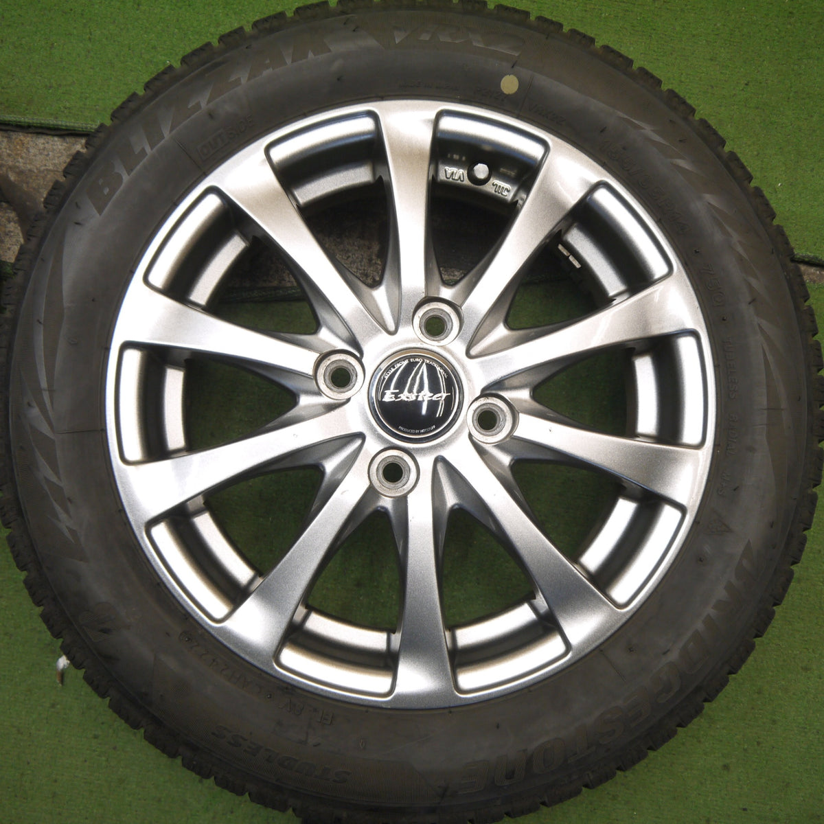 4本価格！22年◎スタッドレス 155/65R14 ブリヂストン ブリザック VRX2 Exsteer エクスター 14インチ PCD100/4H◎6090903Hス
