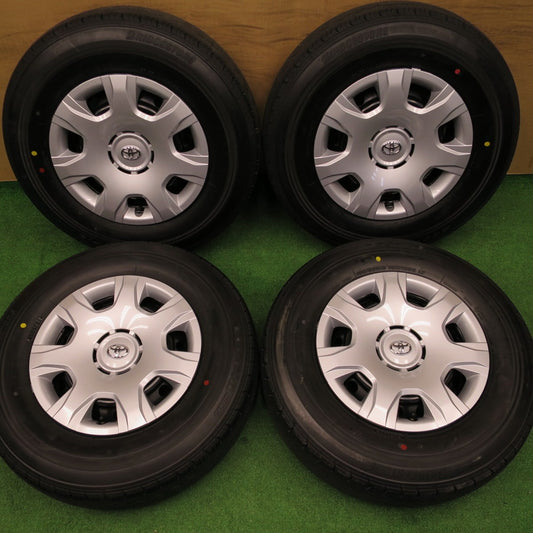 新車外し！22年★トヨタ 200系 ハイエース 純正 スチール 195/80R15 107/105N ブリヂストン エコピア RD613 15インチ PCD139.7/6H★6012203NKノ