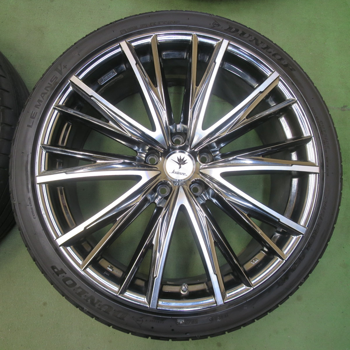 4本価格！23年★Kranze ELABORAR 331 EVO 245/35R20 ダンロップ LE MANS V+ クレンツェ エルアボラ 20インチ PCD114.3/5H★6051005IMノ