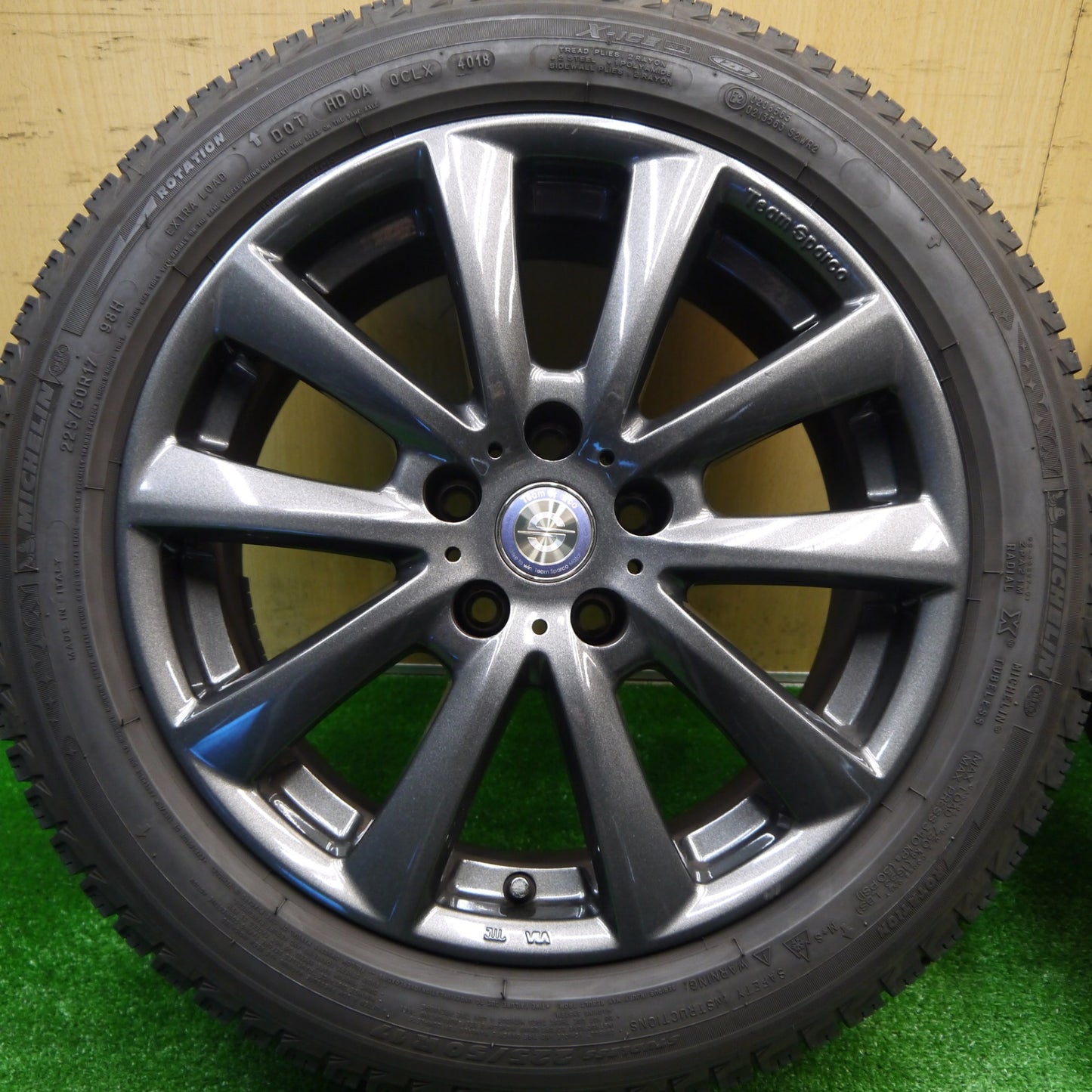 4本価格★BMW 等 225/50R17 スタッドレス ミシュラン X-ICE XI3 ZP Team Sparco チームスパルコ 17インチ PCD112/5H★5102005Hス