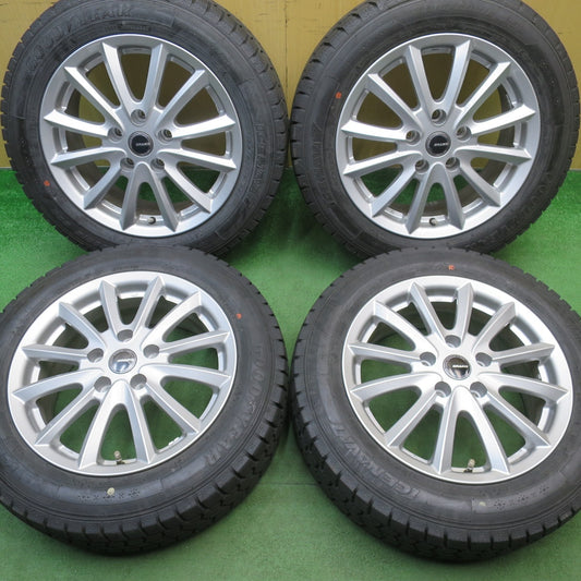バリ溝！22年！キレイ！9.5分以上★スタッドレス 195/60R16 グッドイヤー アイスナビ7 QRASIZ VS6 KOSEI クレイシズ 16インチ PCD114.3/5H★6042704NJス