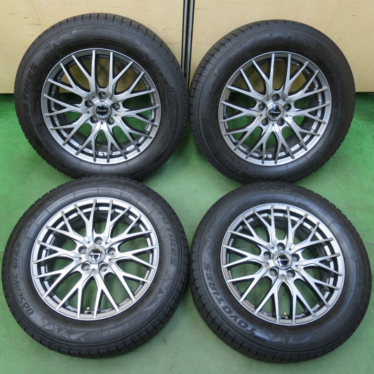 バリ溝！24年！キレイ！ほぼ10分★スタッドレス 225/60R17 トーヨー オブザーブ GIZ3 Exceeder エクシーダー 17インチ PCD114.3/5H★5101509イス