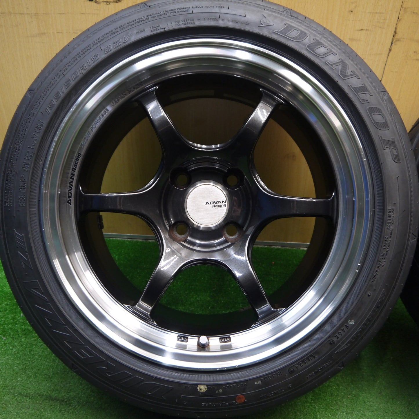 タイヤのみ未使用！24年★ADVAN Racing RGD2-15-1 195/50R15 ダンロップ DIREZZA Z3 アドバン レーシング 15インチ PCD100/4H★5041503Hノ