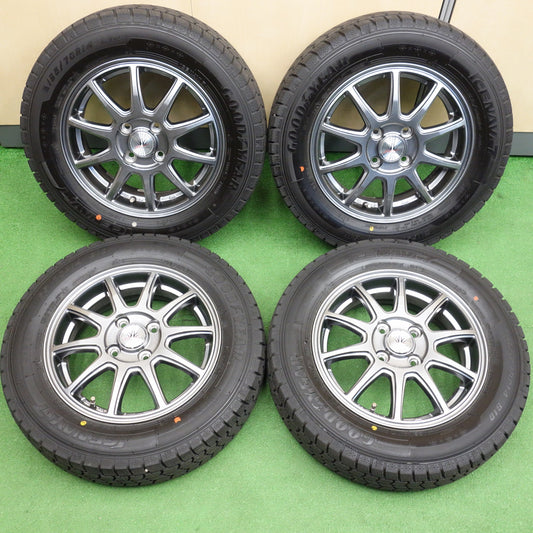 ほぼ未使用！23年！キレイ◎LOXARNY SPORT 165/70R14 スタッドレス グッドイヤー アイスナビ7 ロクサーニ スポーツ 14インチ PCD100/4H◎6091001KTス