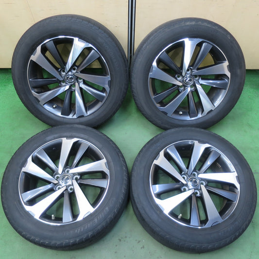 センサー付！キレイ★レクサス 10系 NX 純正 225/60R18 ヨコハマ ブルーアース E51 E51A 18インチ PCD114.3/5H★5091101イノ