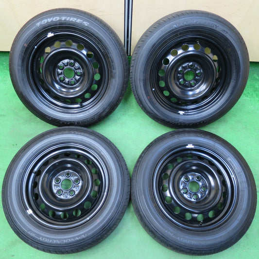 *送料無料* 超バリ溝！23年！キレイ！ほぼ10分★トヨタ シエンタ 純正 スチール 185/65R15 トーヨー ナノエナジー J67 15インチ PCD100/5H★4060503イノ