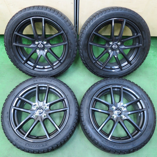 バリ溝！22年！キレイ！ほぼ10分★日産 オーラ 純正 エスティーロ 205/50R17 スタッドレス ミシュラン X-ICE SNOW 17インチ PCD100/4H★5010415イス
