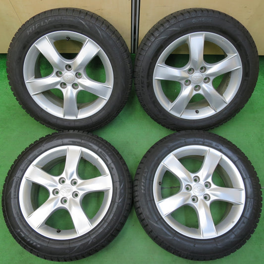 *送料無料* バリ溝！21年！9.5分★スバル BP BL レガシィ 純正 205/55R16 スタッドレス ハイフライ Win-turi 212 16インチ PCD100/5H★4082706イス