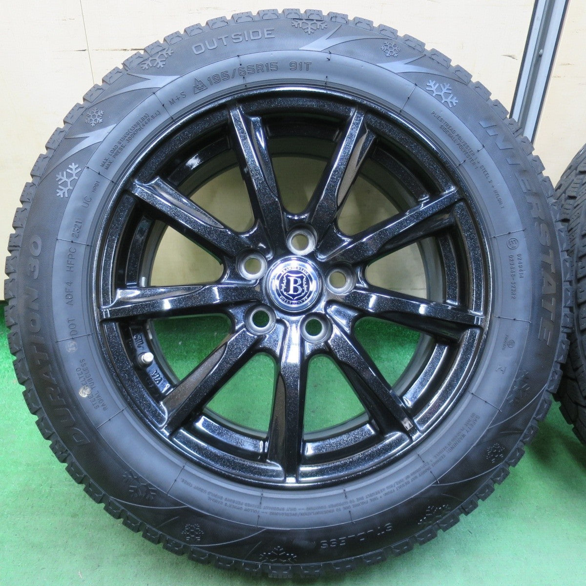 キレイ！21年★プリウス 等 195/65R15 スタッドレス インターステート DURATION30 BRANDLE-LINE ブランドルライン 15インチ PCD100/5H★5032706イス