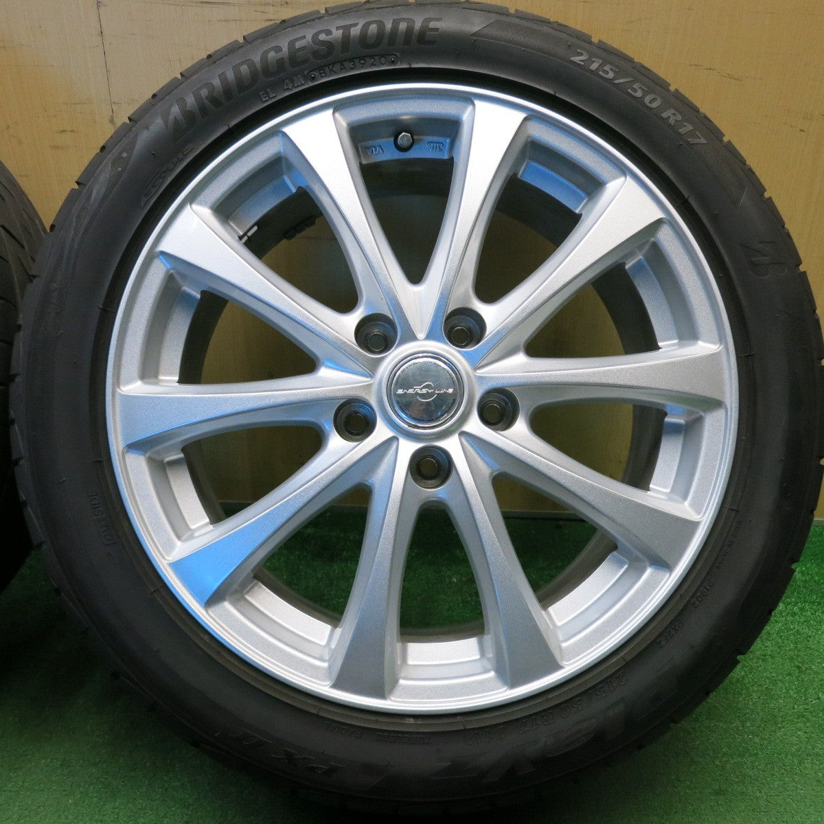 バリ溝！9.5分★215/50R17 ブリヂストン プレイズ PX2 ENERGY LiNE エナジーライン 17インチ PCD114.3/5H★6022609HAノ