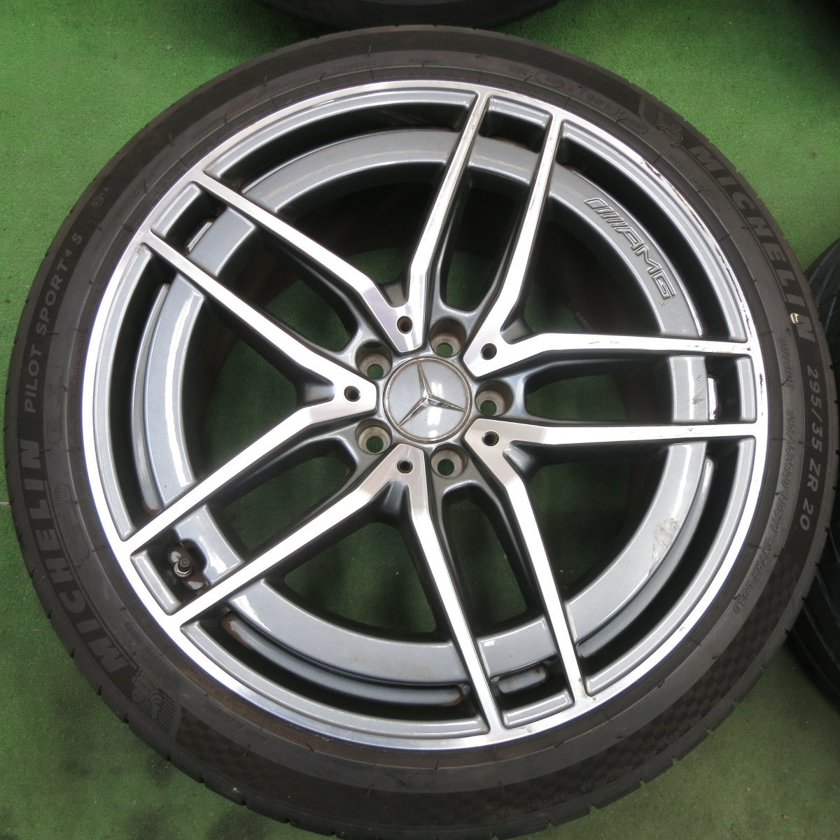 バリ溝！22年！キレイ！9.5分★ベンツ R232 SL43 純正 AMG 265/40R20 295/35R20 ミシュラン パイロットスポーツ4S 20インチ PCD112/5H★6011302ナノ