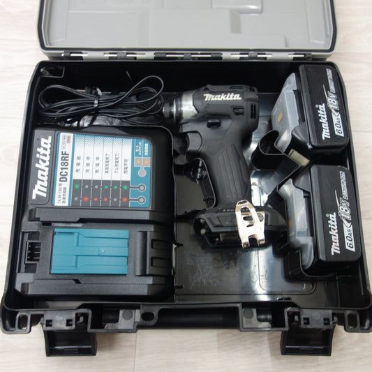 [送料無料] バッテリー2個☆makita マキタ インパクトドライバ TD173DRGXB 18V 6.0Ah バッテリー BL1860B ブラック 電動 工具 DIY 大工☆