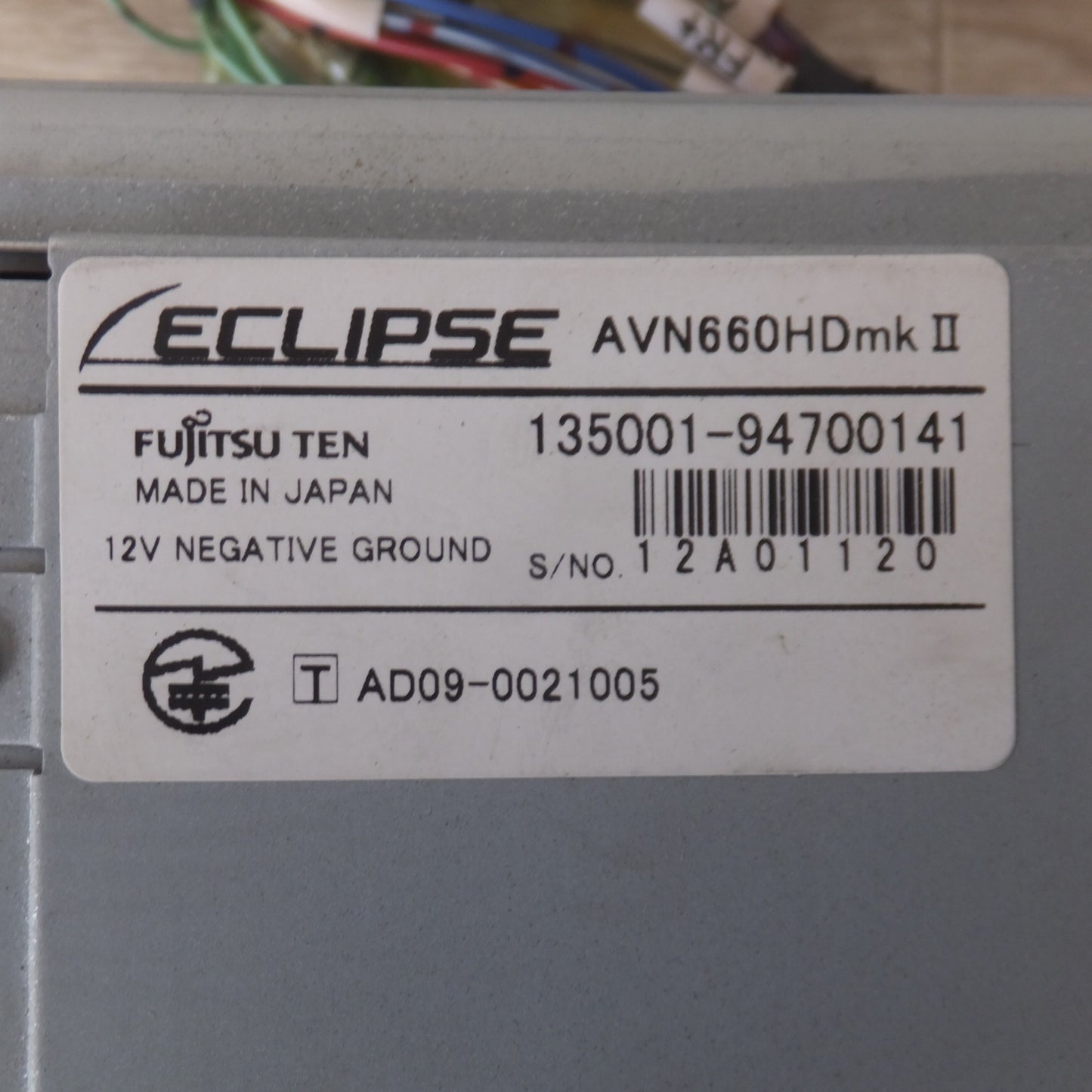 [送料無料] ★富士通テン イクリプス ECLIPSE HDDナビゲーション AVN660HDmkII(19)★
