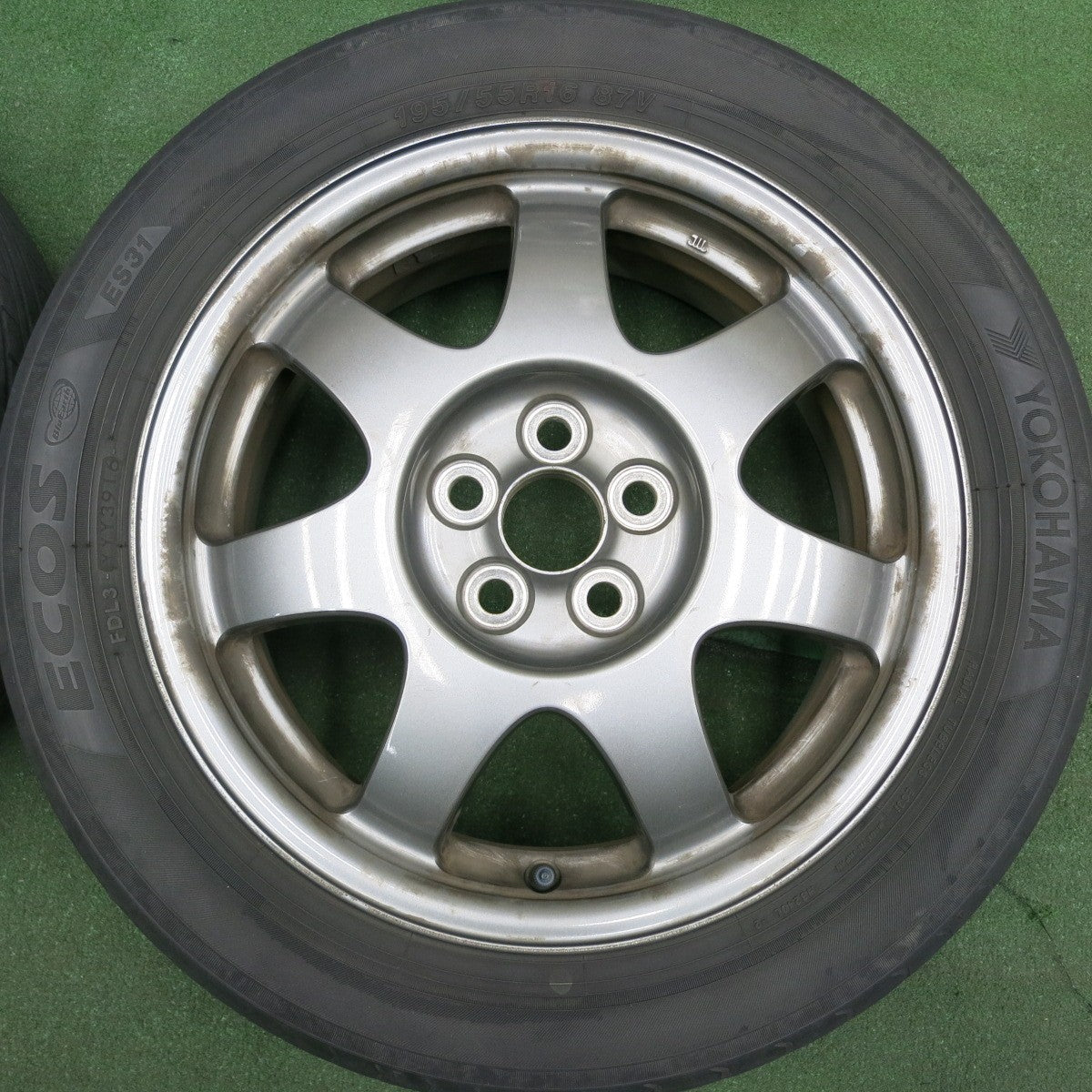 *送料無料* 4本価格★トヨタ 20系 プリウス 純正 195/55R16 ヨコハマ エコス ES31 16インチ PCD100/5H★4053006HAノ